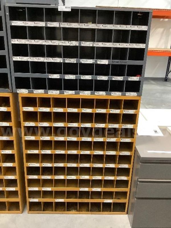 Vintage Pigeon Hole Parts Bin