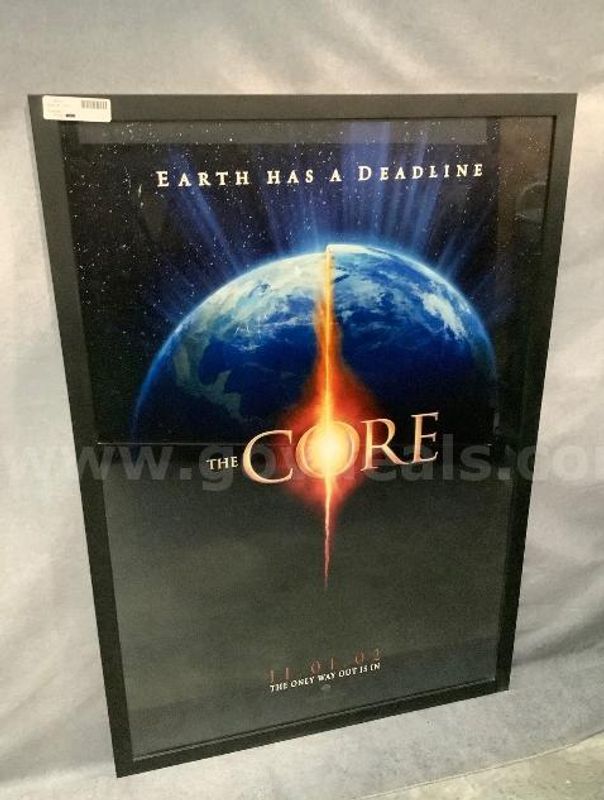 Filmed in Utah "The Core" Movie Poster Approx. 29"x42"