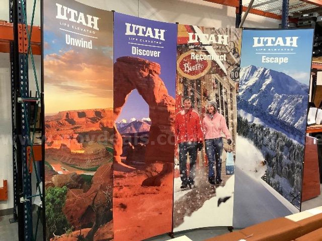 Accordion Style Trade Show Display with Hardcase
