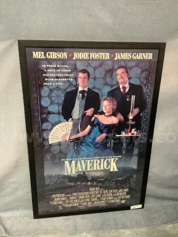 Filmed in Utah Framed "Maverik" Movie Poster 29" x 42"