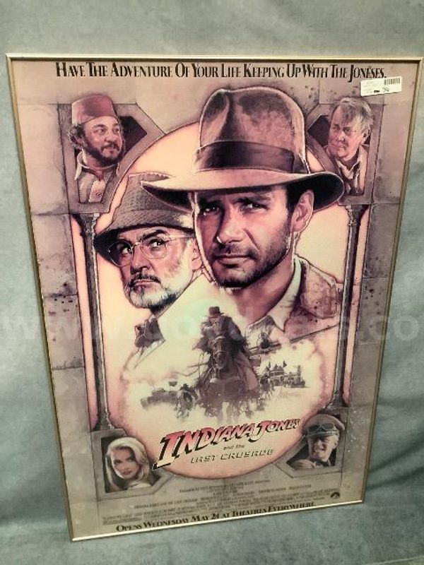 Filmed in Utah " Indiana Jones and the Last Crusade" Framed Movie Poster
