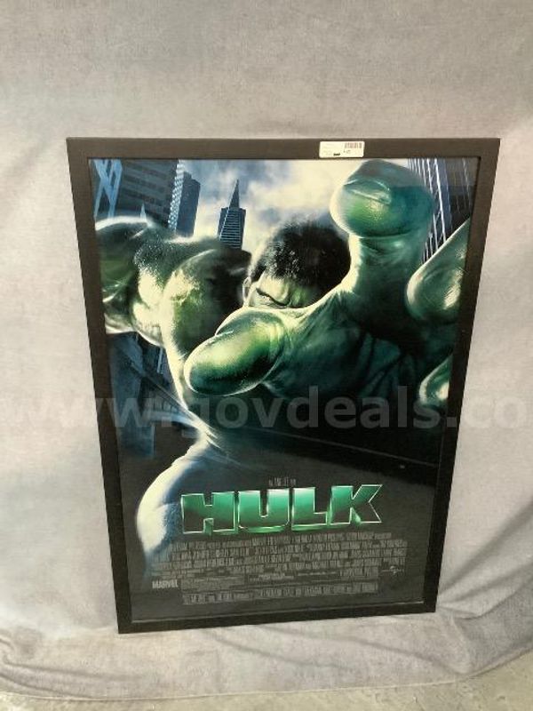 Filmed in Utah 2003 "Hulk" Framed Movie Poster 29" x 42"
