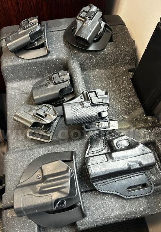 Lot of Used Gun Holsters and Ammo/Clip Holders