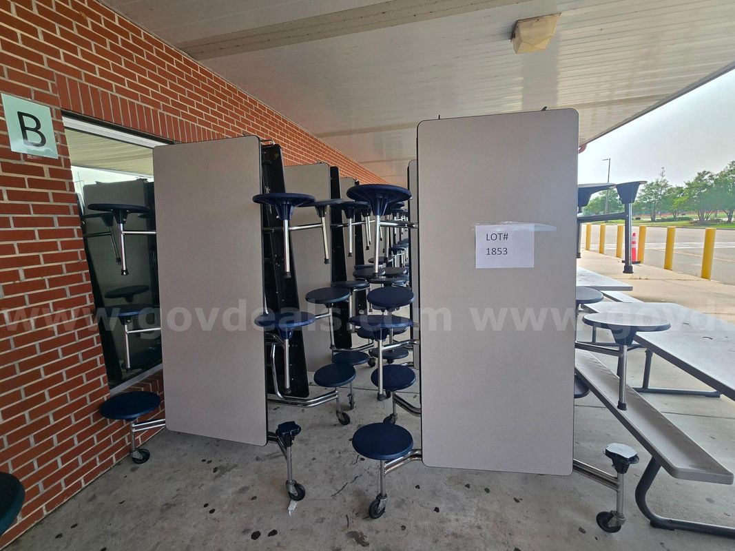 5 Cafeteria tables