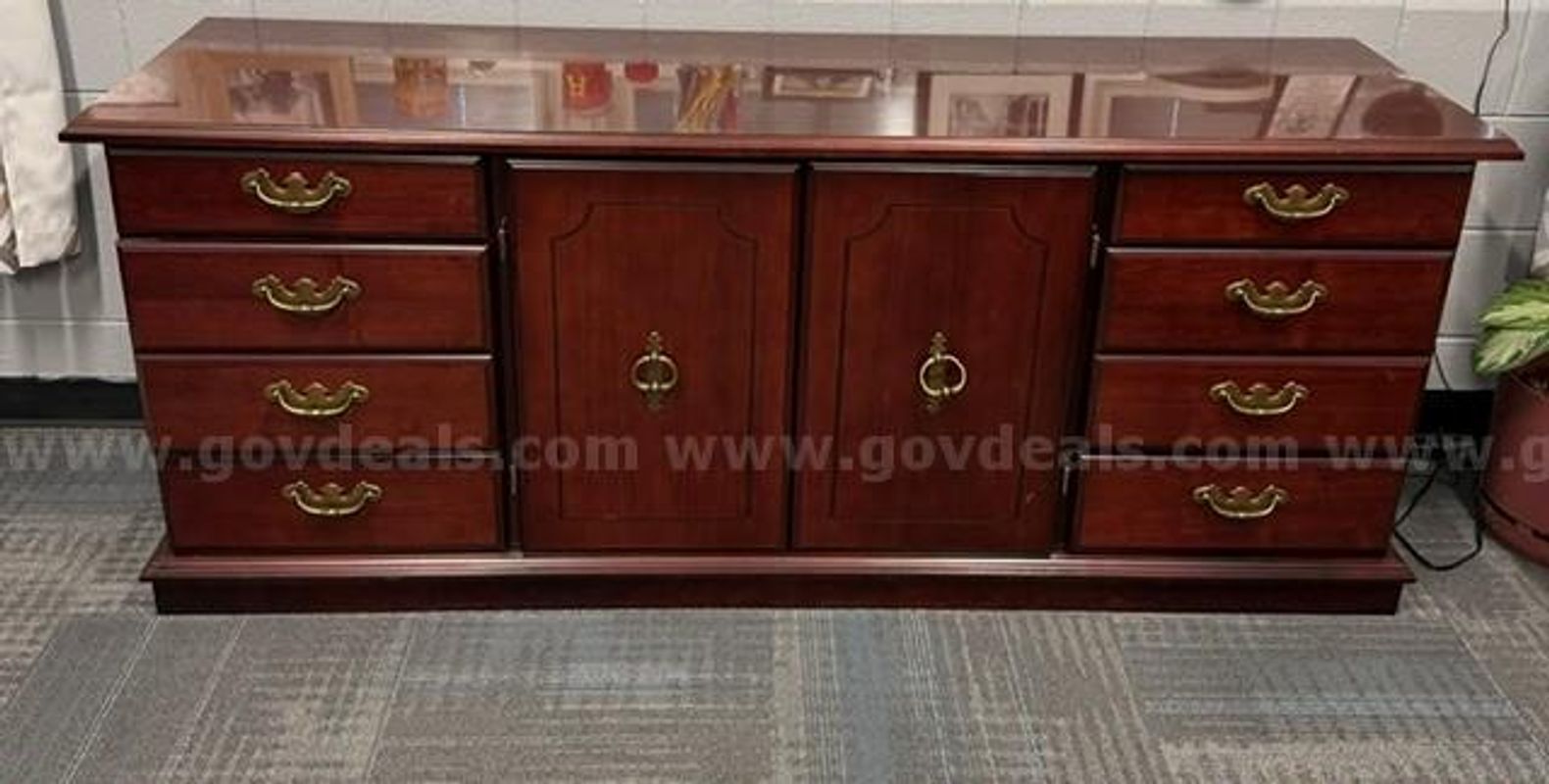 Used Executive Solid Wood Credenza