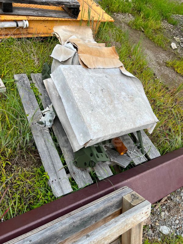 Pallet With Misc. Crane Parts