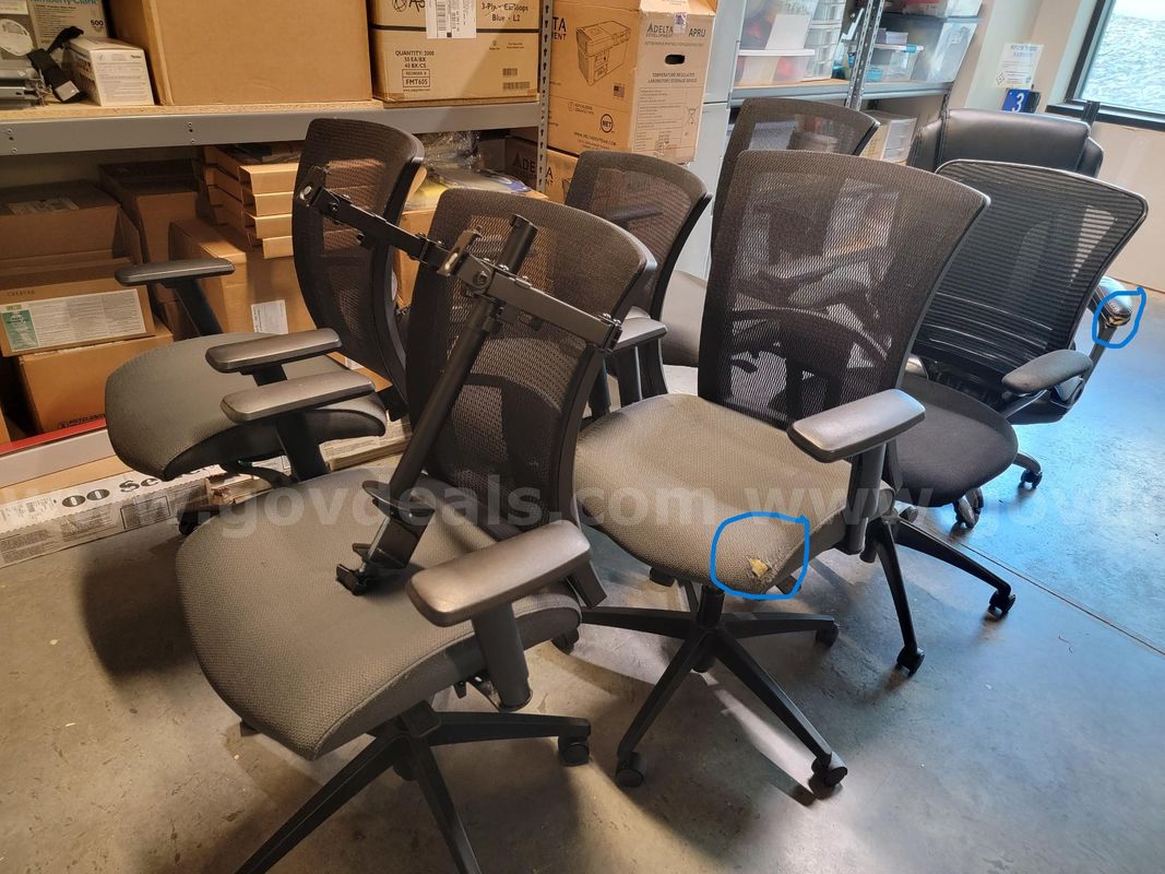 Assorted chairs.