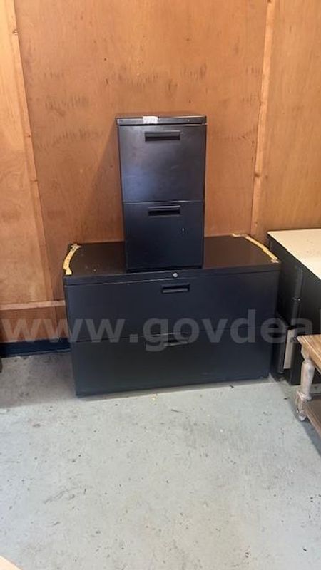 Two file cabinets