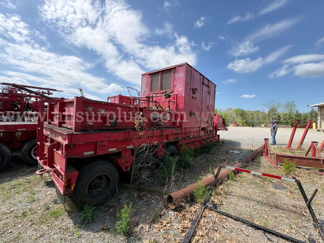 Trailer, Tilt Top, Miller, w/ Frac Iron, Checksans & Choke Manifold