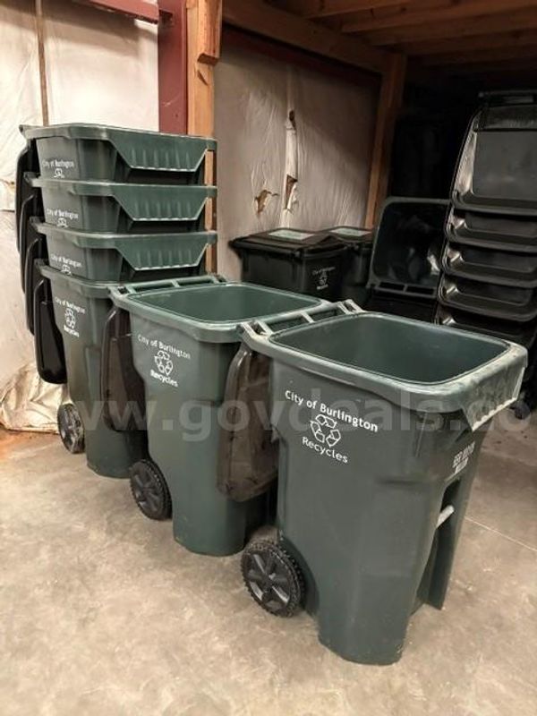 Lot of Six (6) Recycling Containers (NEW)