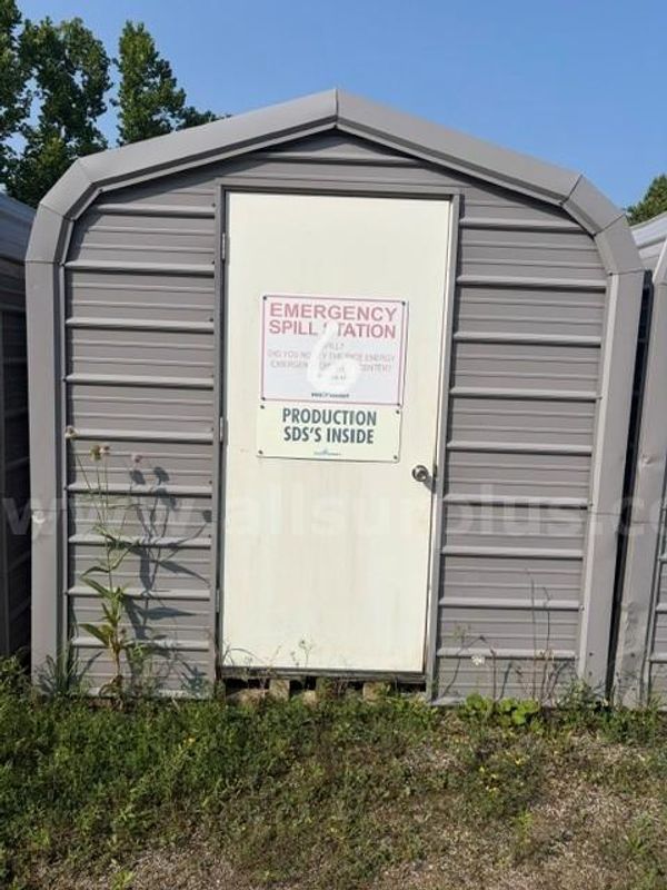 Storage Shed, Metal, 8ft x 8ft x 8ft, Qty 6