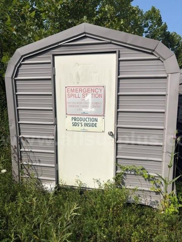 Storage Shed, Metal, 8ft x 8ft x 8ft, Qty 1