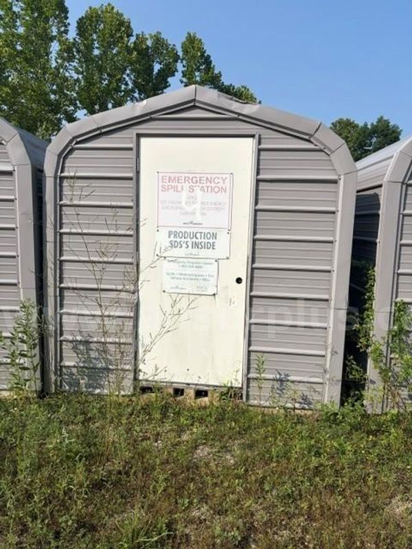 Storage Shed, Metal, 8ft x 8ft x 8ft, Qty 1