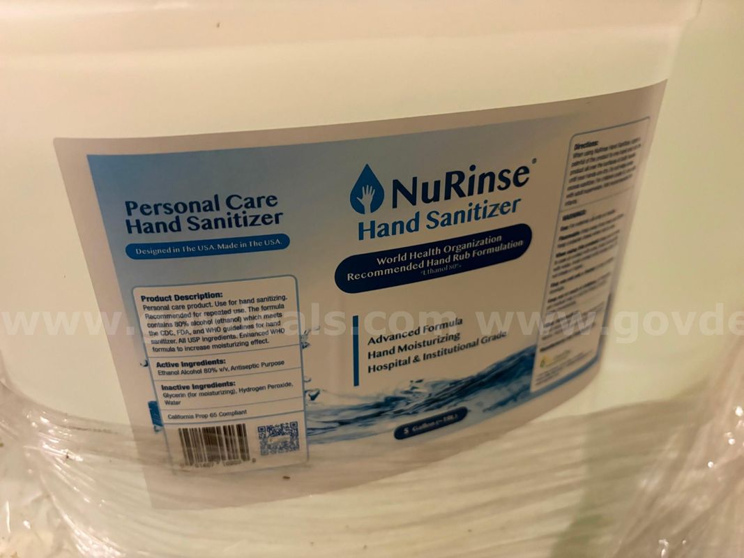 LARGE LOT OF NU RINSE HAND SANITIZER