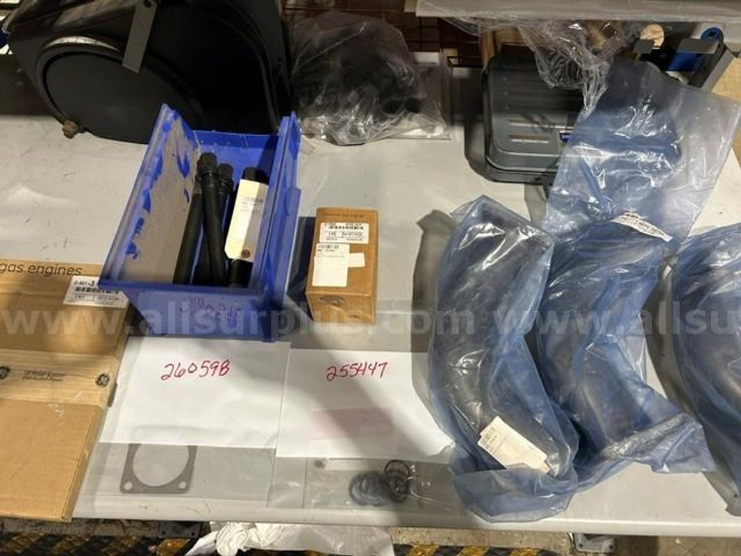 Lot of 48 Items and 497 pieces. Engine items used for maintenance of Natural Gas Compression equipment.