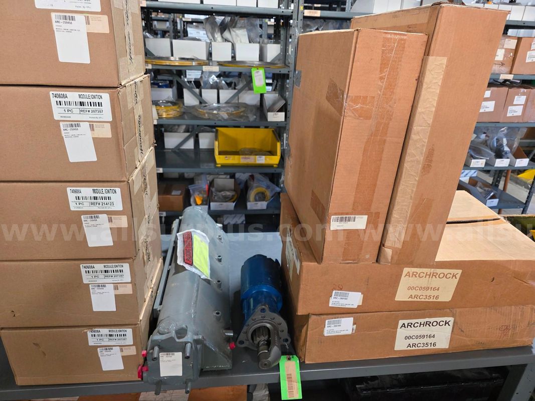 Lot of 35 items and 380 pieces of components used in the maintenance of natural gas compressors
