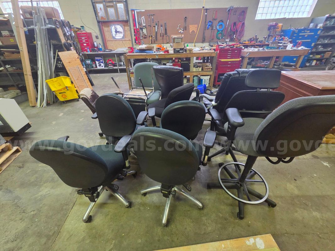 11 Office Chairs & 1 Other Chair