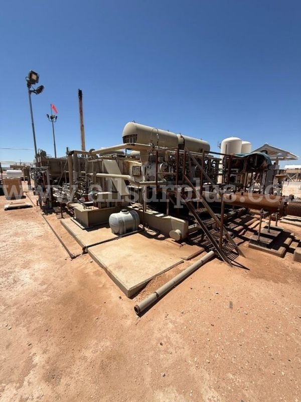 Compressor, Ajax DPC 2804LW, 800HP, 440RPM w/ Cooler, Panel & Hot Start System, Skidded