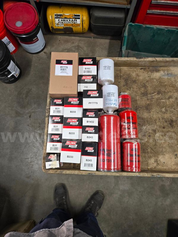 small box of fuel and oil filters