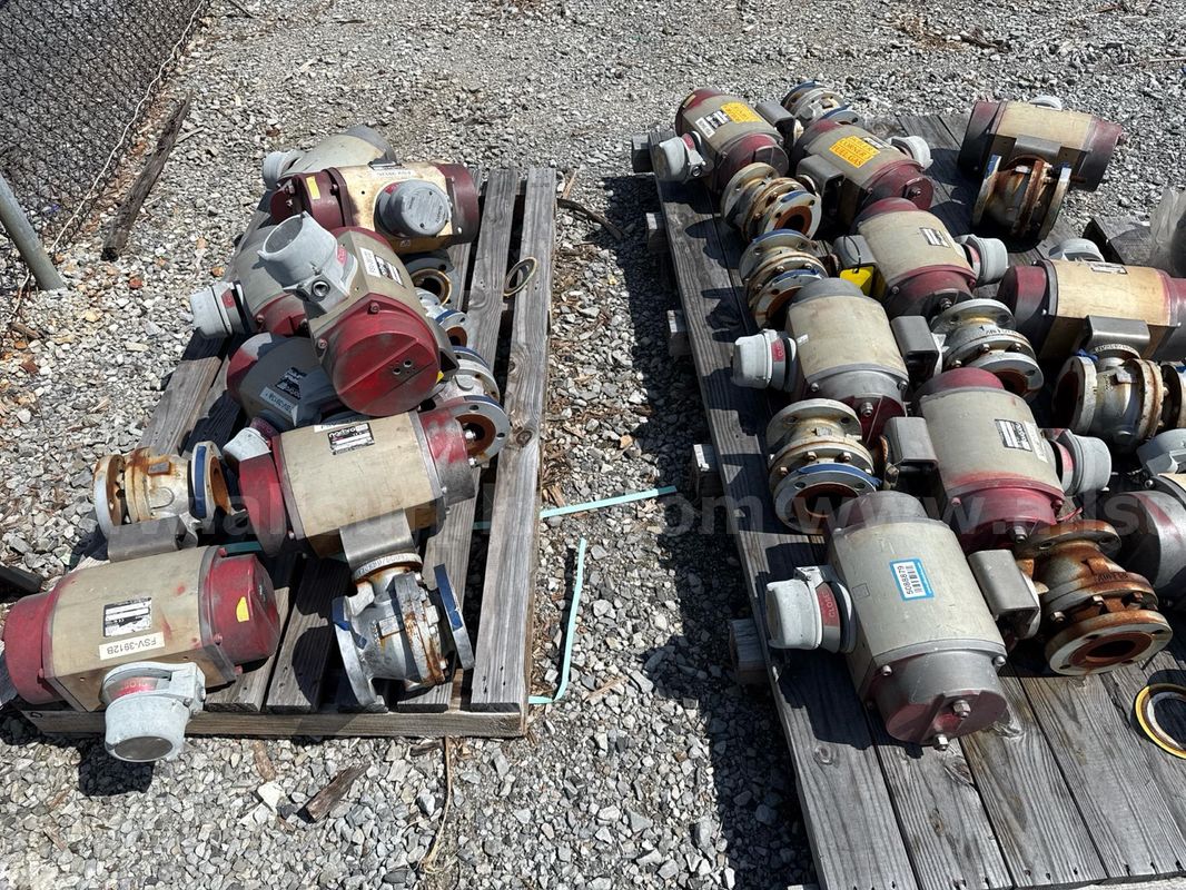 Valves, Ball, 3in, CL150, CS/SS-SS-FTE, w/ Norco 40r Pneumatic Actuator, Qty 16