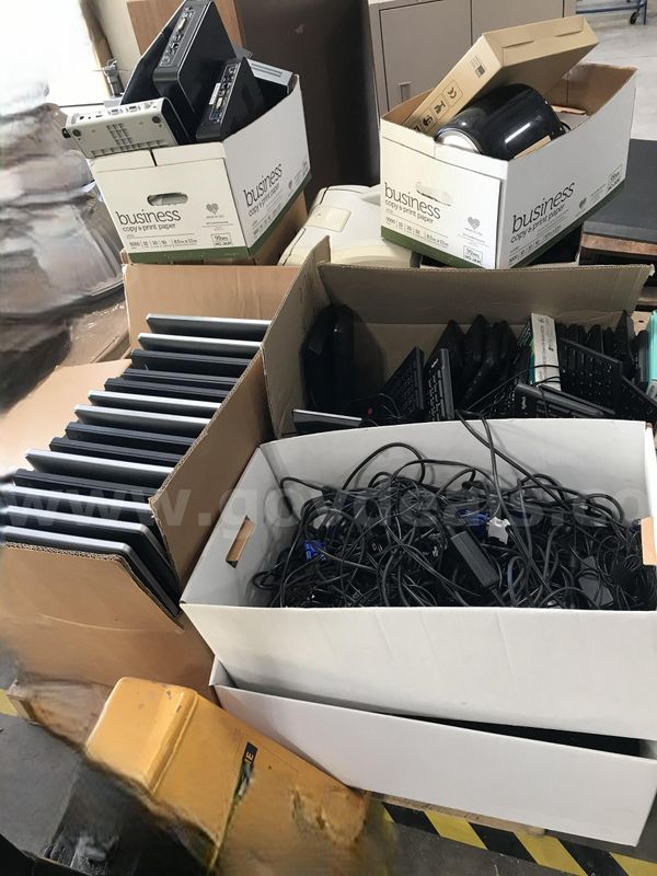 Used pallet of micellanous computer monitors, 10 Zig computers and much more. (s2)