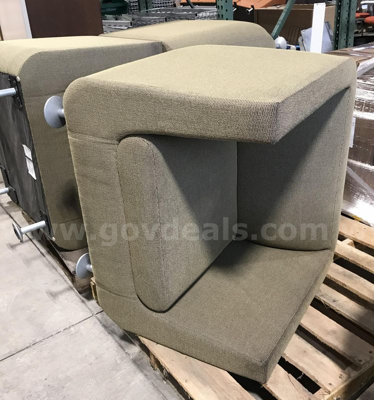 3 used cushioned chairs. (S2)