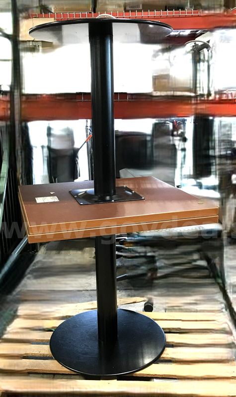 2 used square tables. (S2)