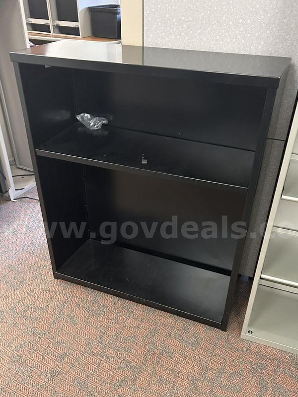 Used Black Metal Bookcase (WD-1028)