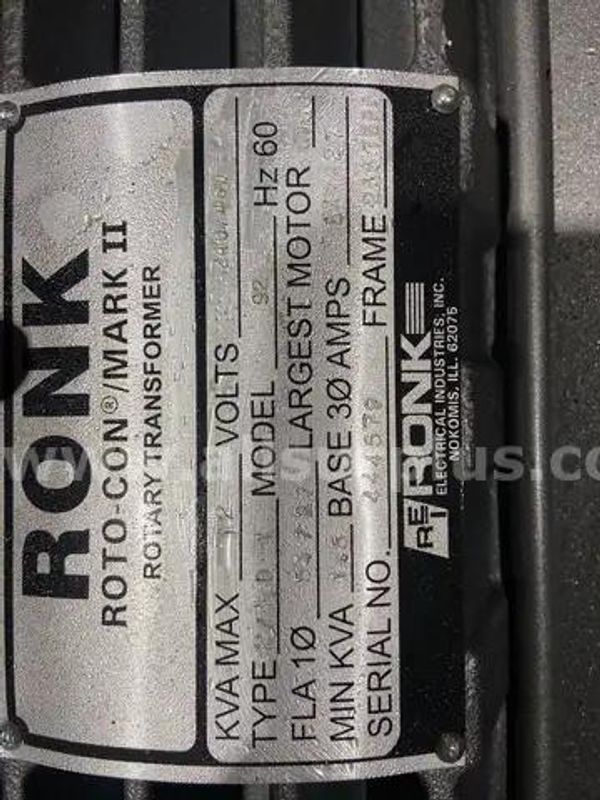 ROTO-CON Rotary Phase Converter Standard Type P