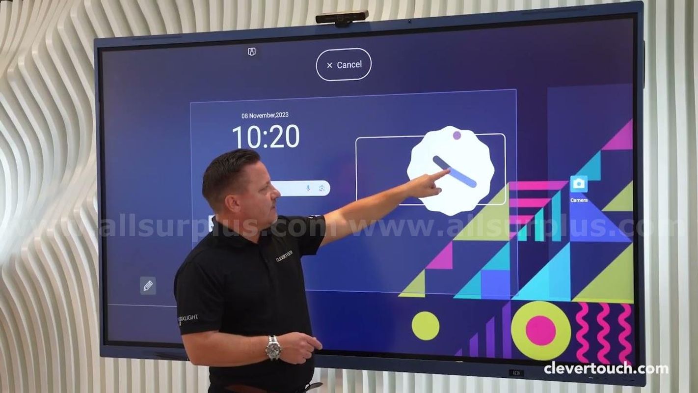 (5) 65" Interactive Display Clevertouch Lux for Enterprise 65 Interactive Display