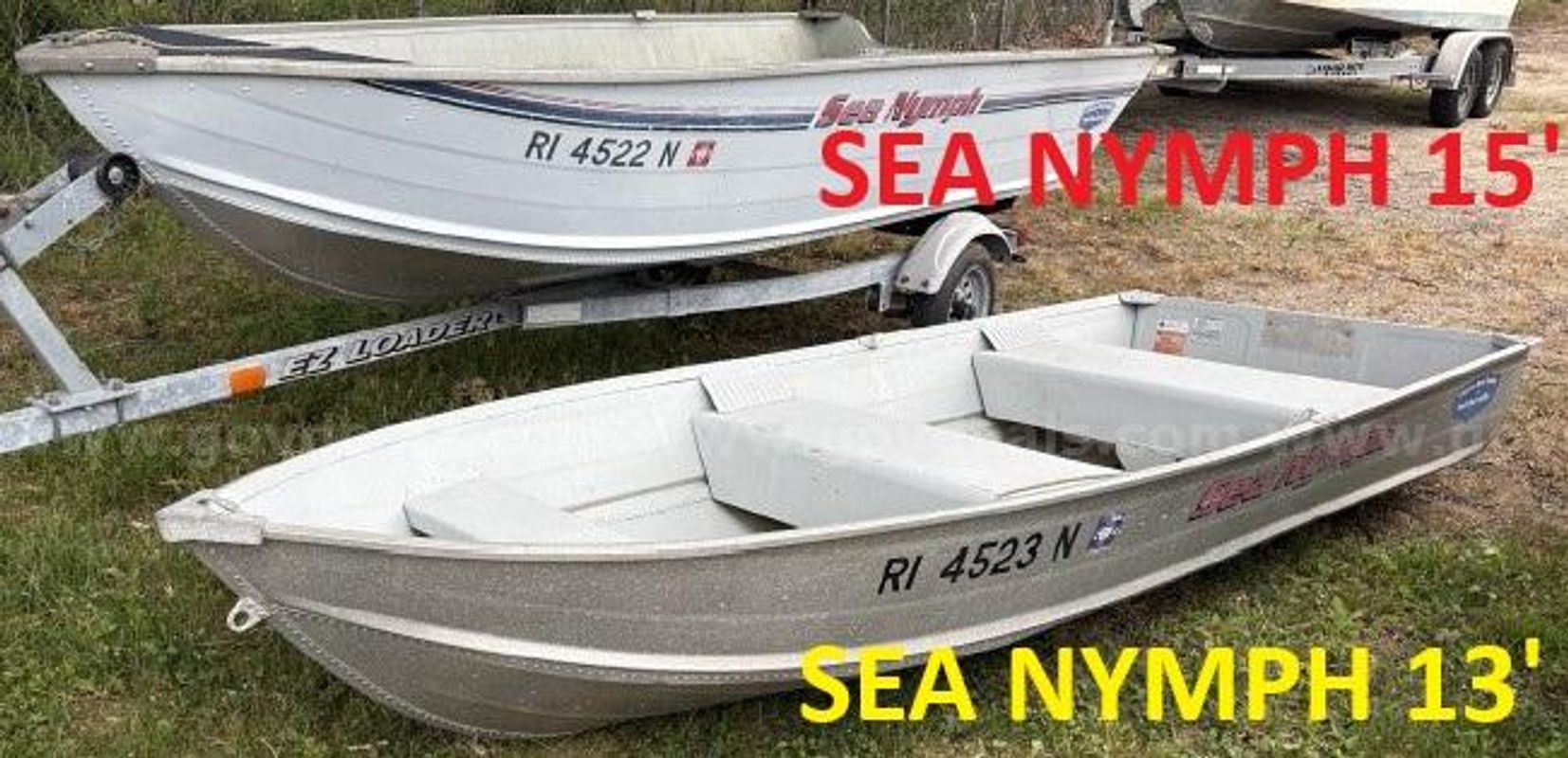 Lot of Two (2) Sea Nymph Aluminum Boats