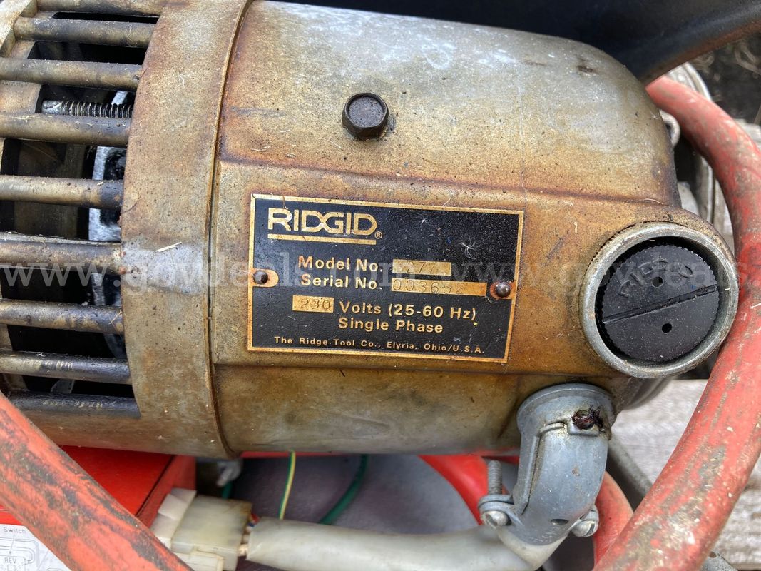 Ridgid 3277 Pipe Threading Power Drive – 230V – As-Is