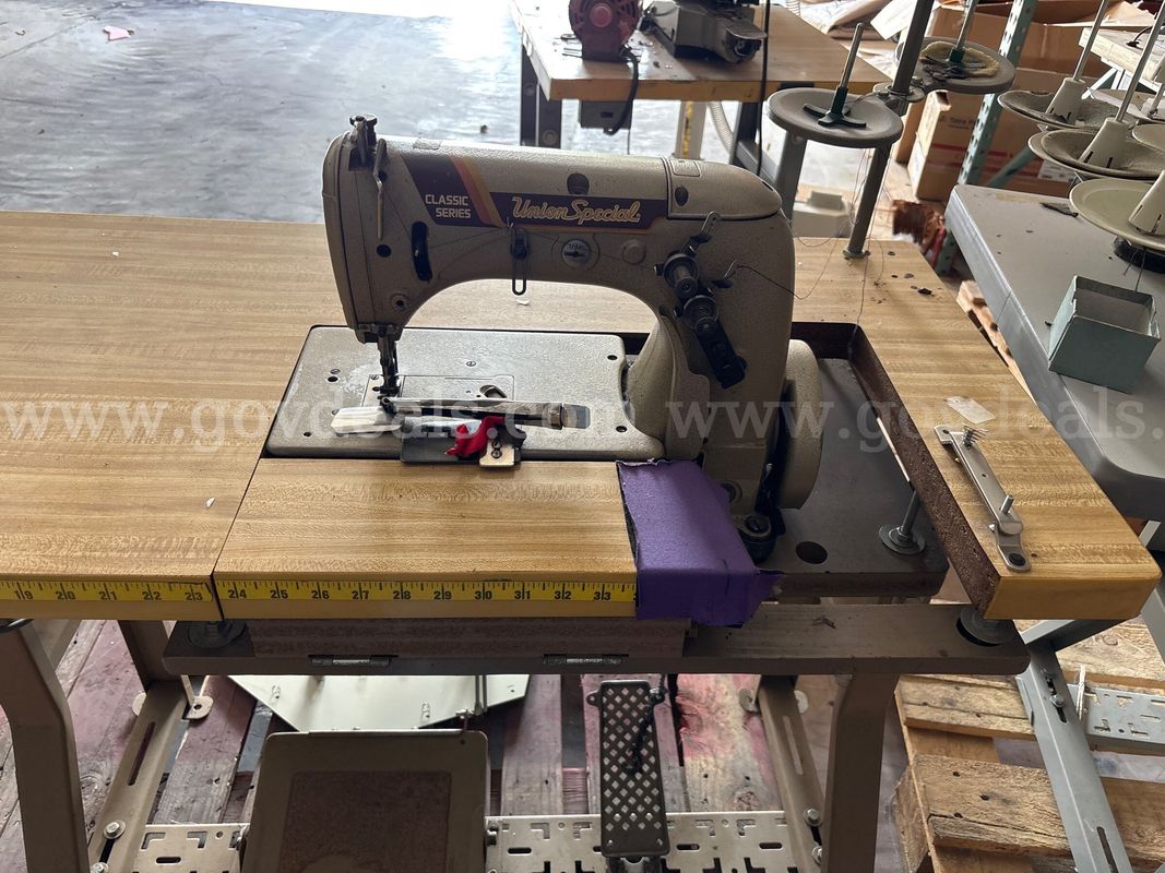 Vintage Union Special Sewing Machine & Table