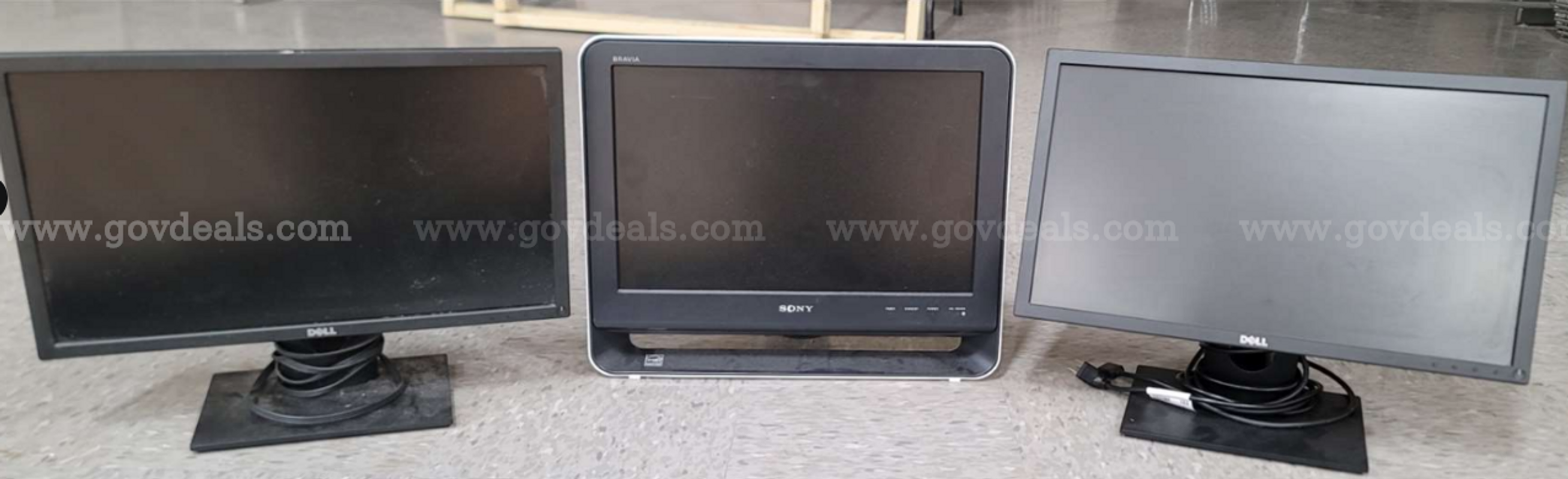 3 Computer Monitors