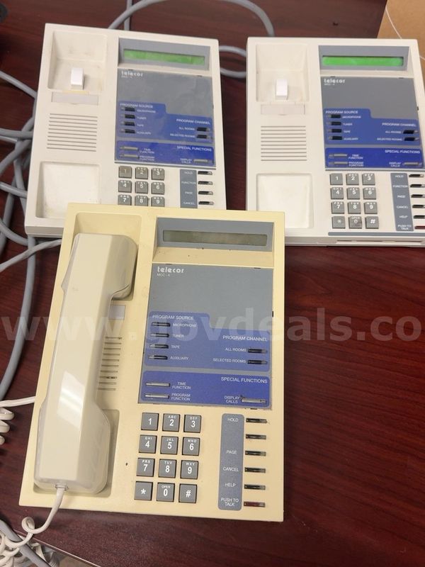 Lot of 3 Telecor MCC-4 Communication Control Consoles