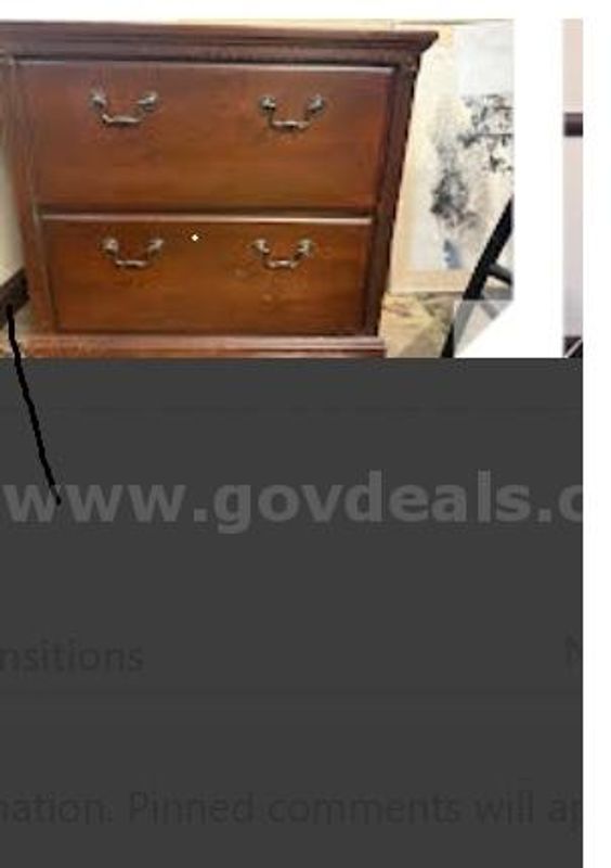 2 draw file cabinet