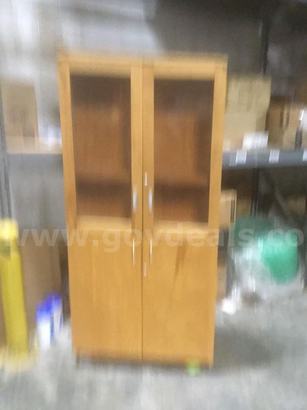 one cabinet w glass