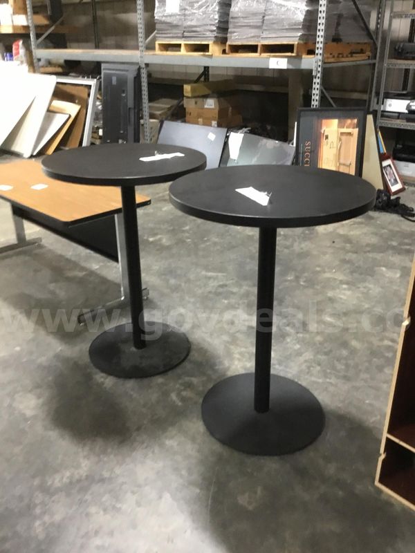 2 Bistro Black Tables