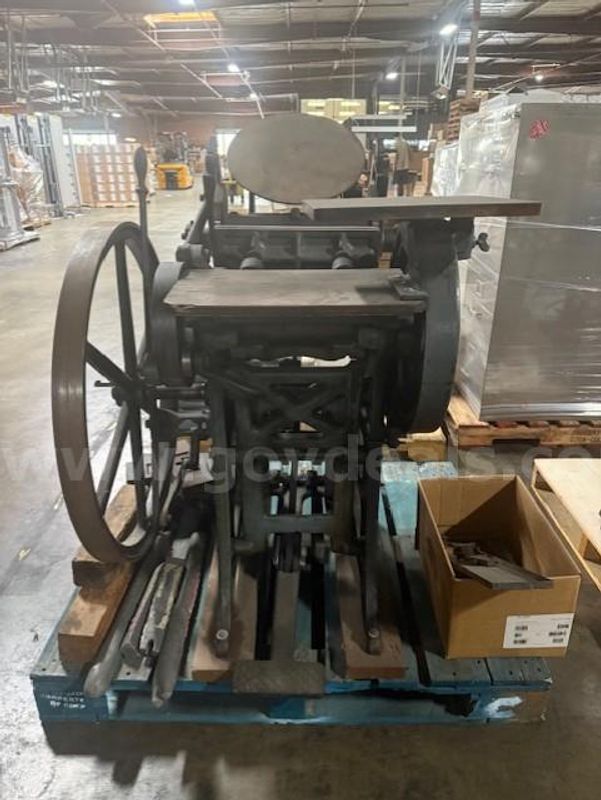 Letter press printing machine