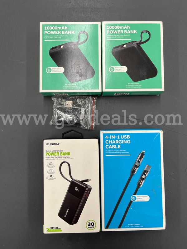Power Bank and cords