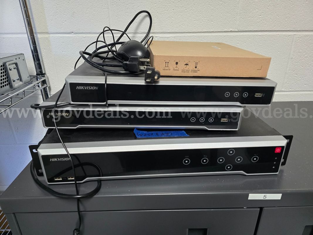Lot of 3 various Hikvision NVRs