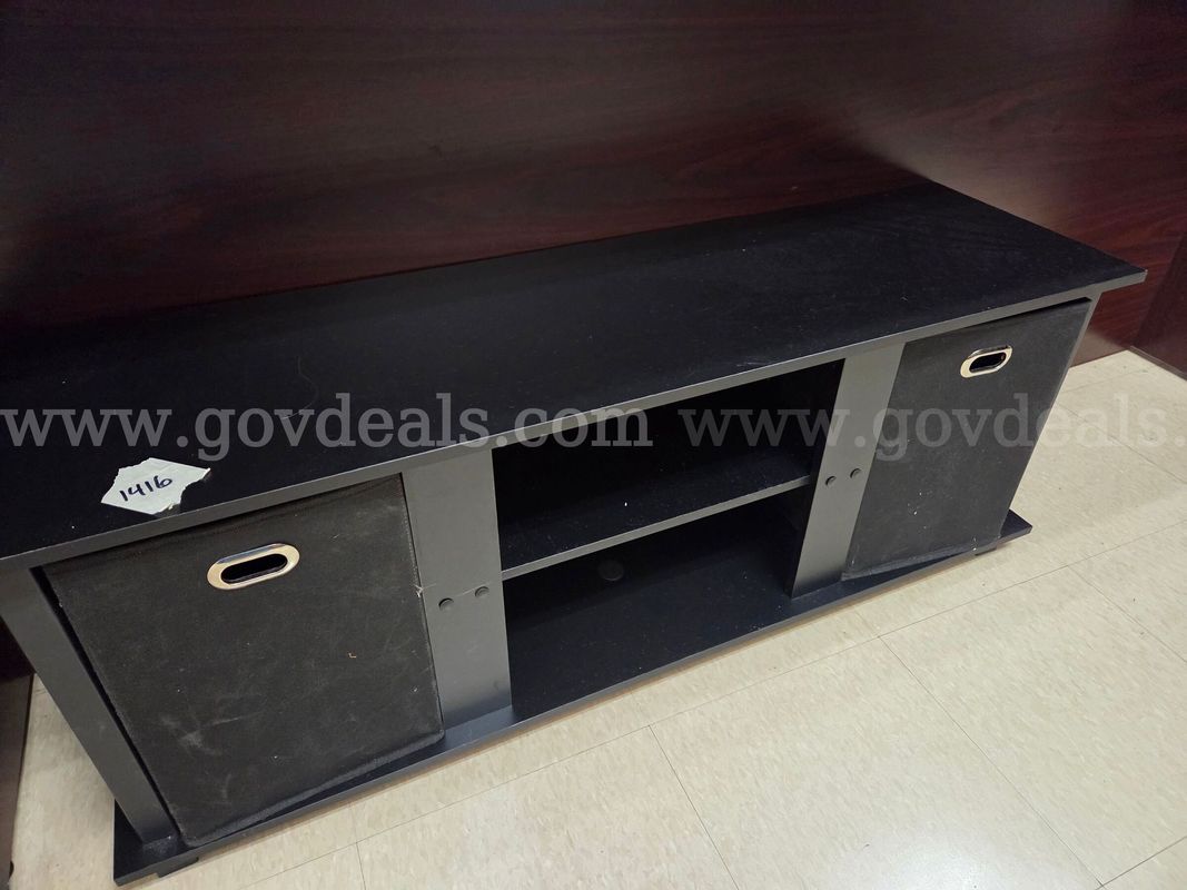 TV Stand with Cloth Bins