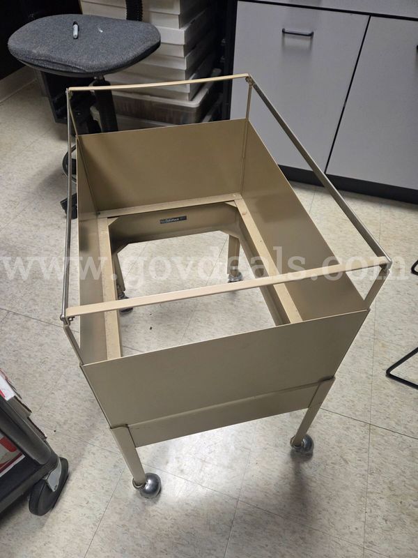 Rolling Metal File Cart