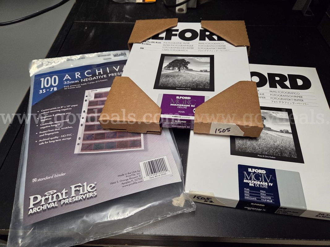 Photography Paper and Negative Preservers