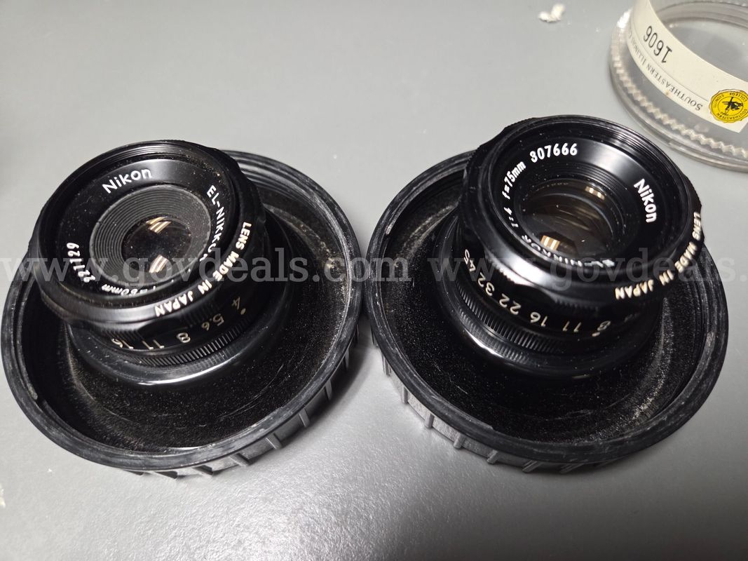 Vintage Nikon EL-Nikkor 50mm f/4 Enlarging Lens - Qty 2