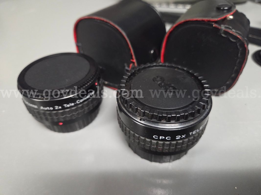 Vintage auto 2x teleconventer lenses