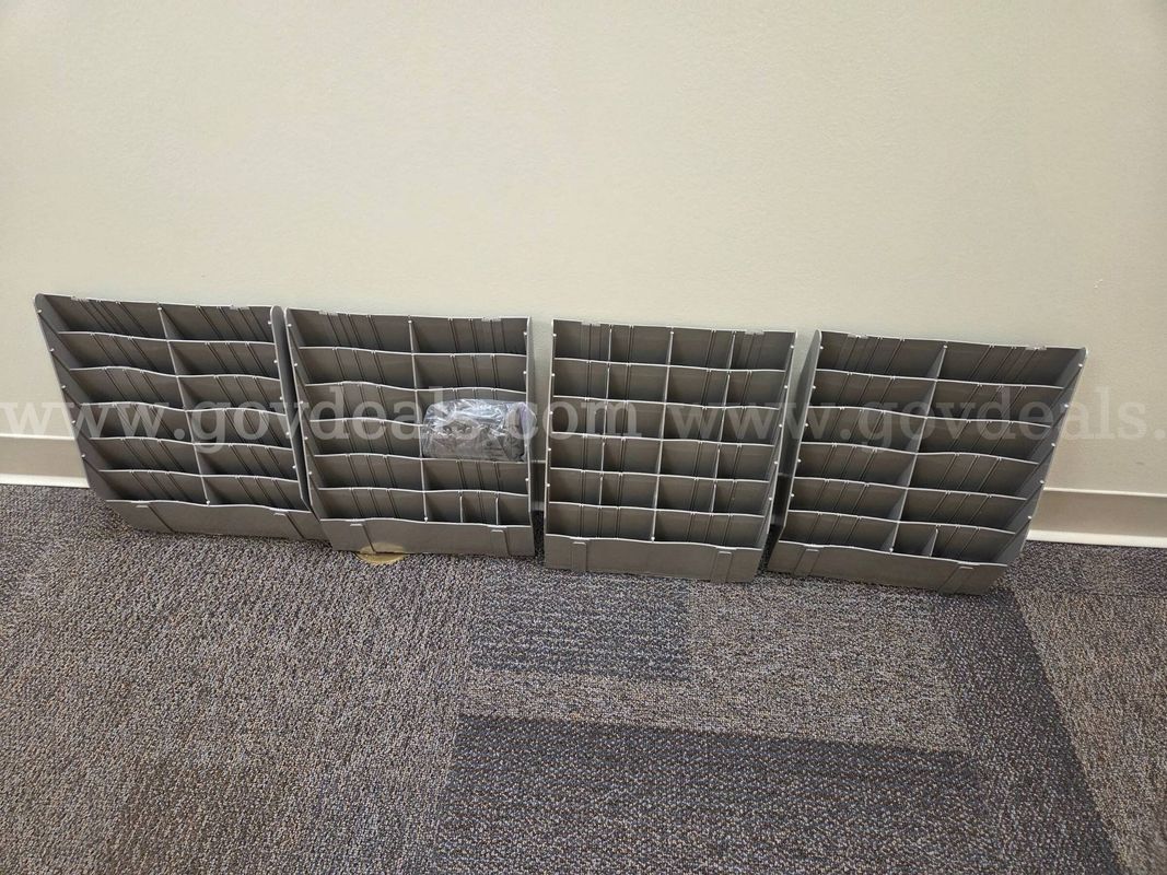 (4) Wall-Mounted Plastic Ticket Holders