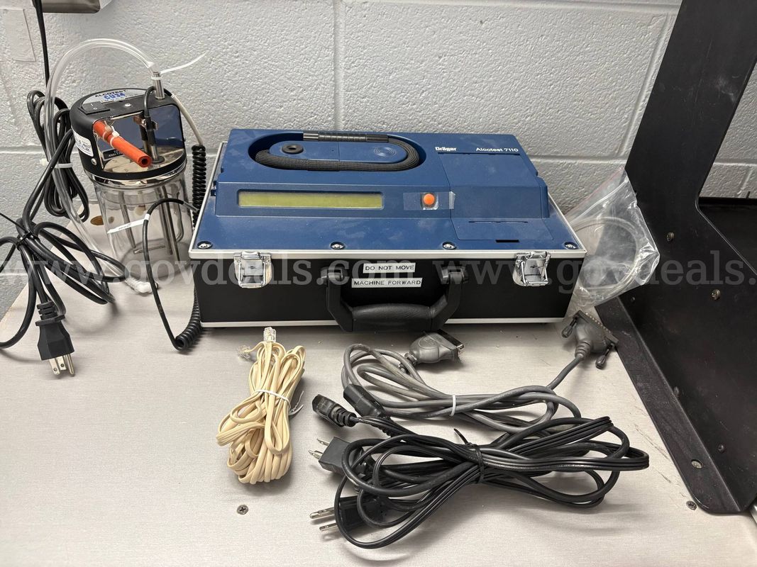 GovDeals Auction Listing: Draeger Alcotest 7110 Breath Alcohol Testing System Package