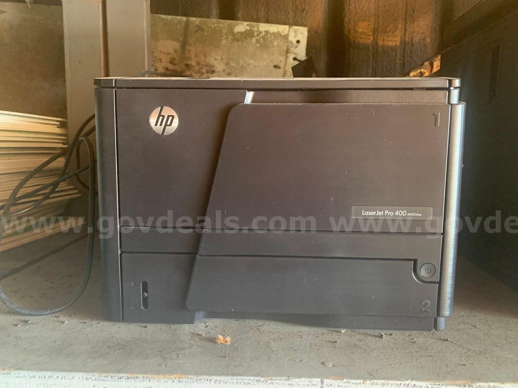 Printer #4 Laser Jet Pro 400 M401 - Start Bid $1.00 - Parks and Rec 419-353-0301 1245 W. Newton Rd.