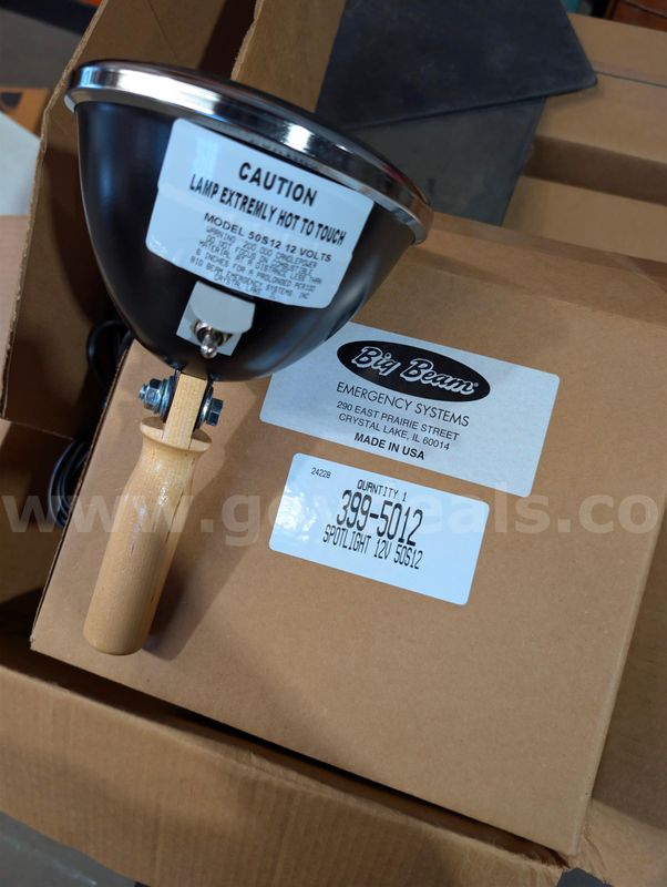 Spotlights, Big Beam, 12V DC, 399-5012, Model #50S12, New/Unused
